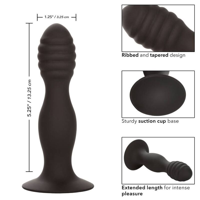 CALEXOTICS Ribbed Anal Stud – Design a coste per un piacere intenso