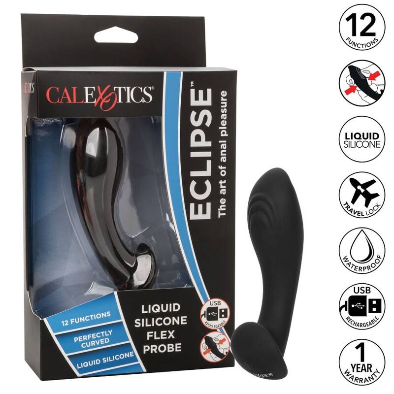 Sonda flessibile in silicone liquido CALEXOTICS – Giocattolo erotico in silicone di grado medico per comfort ed esplorazione sensuale