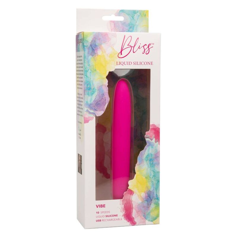 CALEXOTICS Bliss Vibe Pink – Vibratore ricaricabile con design ergonomico in silicone medico