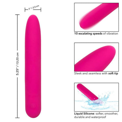 CALEXOTICS Bliss Vibe Pink – Vibratore ricaricabile con design ergonomico in silicone medico