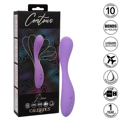 Comprar CALEXOTICS Contour Demi Violeta – Masajeador Ergonómico Con 10 Funciones De Vibración-Noxtic