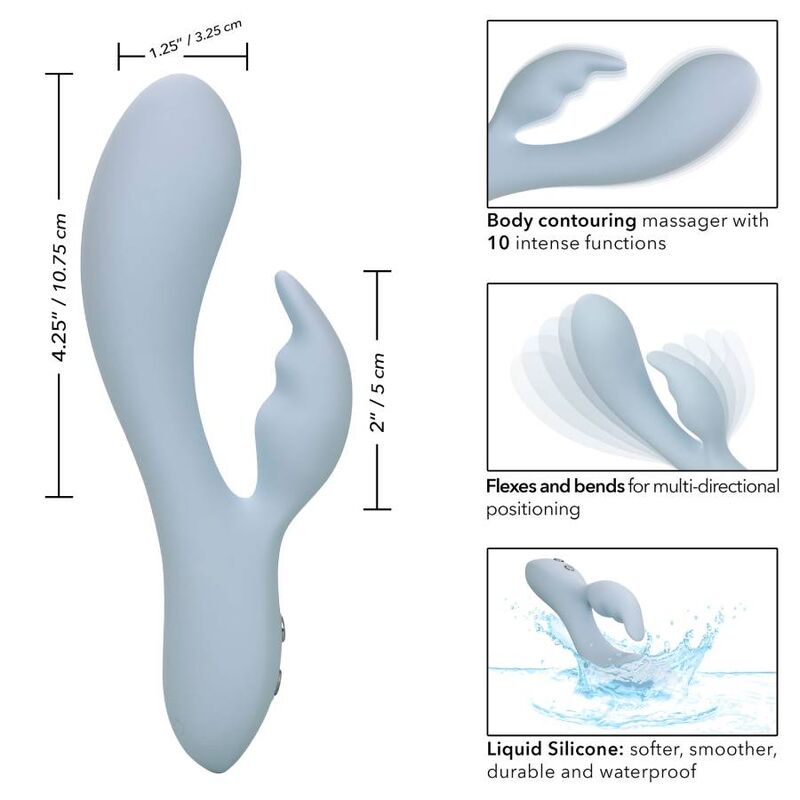 CALEXOTICS Contour Kali Azul – Vibrador Recargable Con Diseño Ergonómico Y Versátil