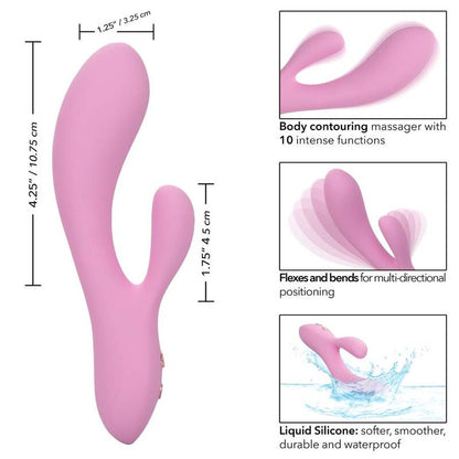 Comprar CALEXOTICS Contour Zoie Rosa – Vibrador Recargable Con Diseño Flexible Para Placer Personal-Noxtic