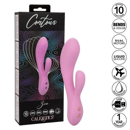 Comprar CALEXOTICS Contour Zoie Rosa – Vibrador Recargable Con Diseño Flexible Para Placer Personal-Noxtic