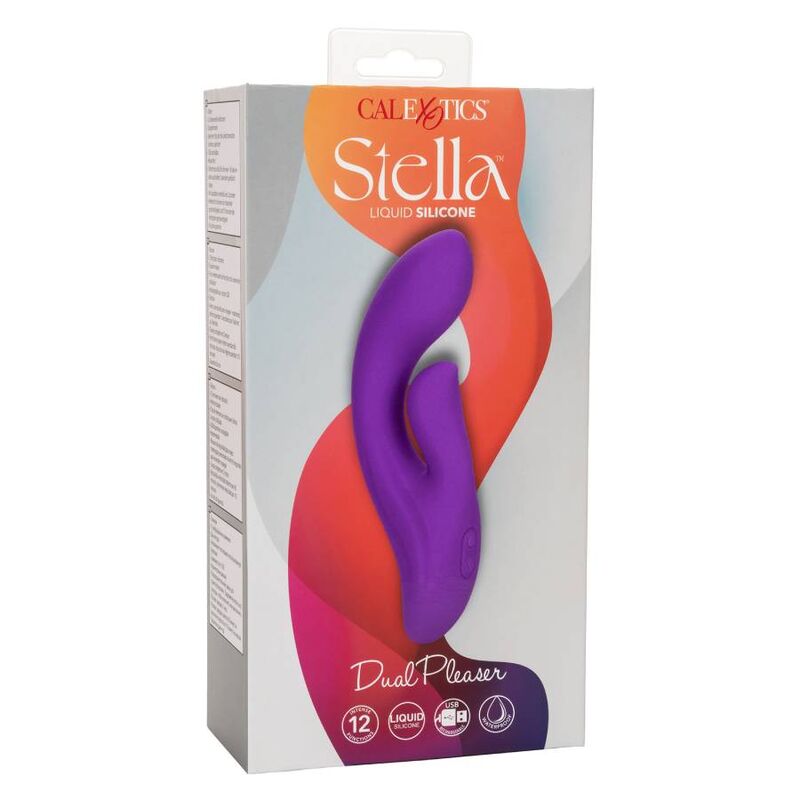 CALEXOTICS Stella Dual Pleaser Violeta – Juguete Erótico Con Diseño Curvado Para Placer Amedido