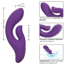 CALEXOTICS Stella Dual Pleaser Violeta – Juguete Erótico Con Diseño Curvado Para Placer Amedido