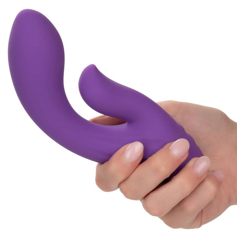 CALEXOTICS Stella Dual Pleaser Violeta – Juguete Erótico Con Diseño Curvado Para Placer Amedido