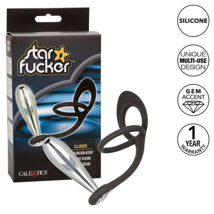 CALEXOTICS Star Fucker Glider Plug – Diseño Moderno Con Silicona Elástica Para Comodidad Única