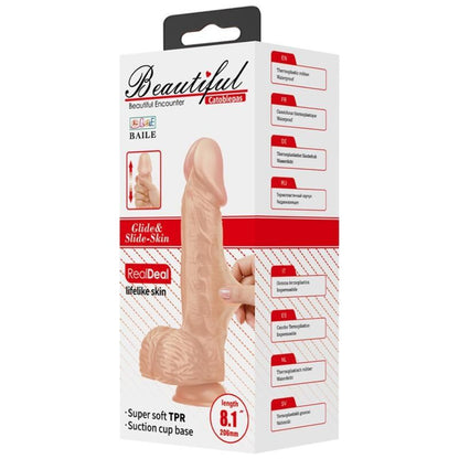 BAILE Beautiful Encounter Catoblepas Dildo Flexible 20.6 Cm – Diseño Realista Para Experiencia Única