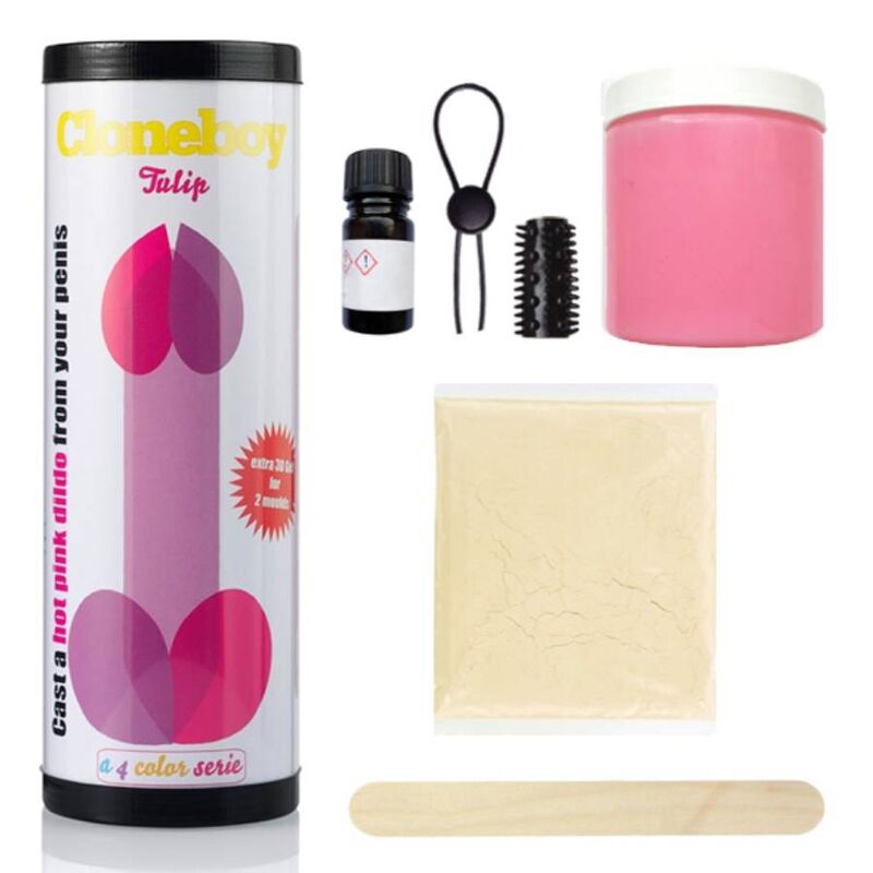 CLONEBOY Dildo Tulip Rosa Intenso – Diseño Innovador Para Personalizar Tu Experiencia