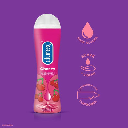 Comprar Durex Lubricante Play Cereza 50ml – Lubricante Acuoso Con Sabor Frutal Para Suave Experiencia-Noxtic