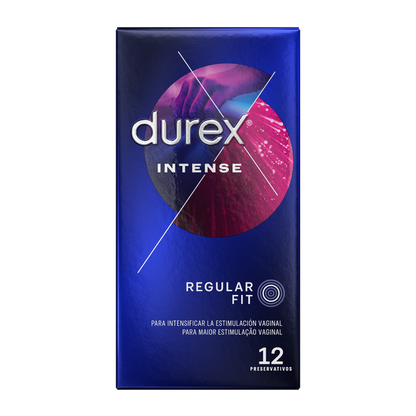 DUREX Intense Orgasmic 12 pezzi – Preservativi dal design anatomico per una stimolazione migliorata