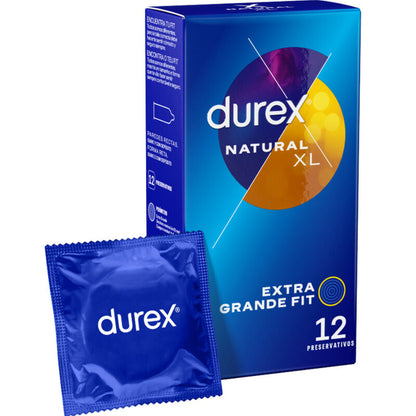 Comprar DUREX Natural XL 12 Unidades – Preservativos Extragrandes Para Máxima Comodidad y Sensibilidad-PRESERVATIVOS-Noxtic