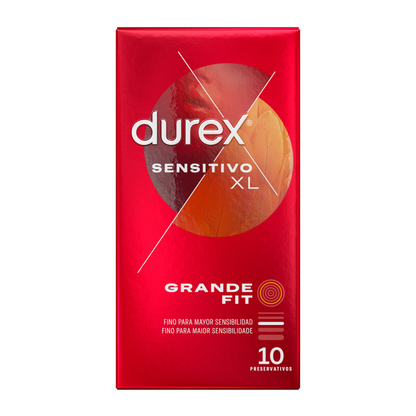 Comprar DUREX Preservativos Sensitivo XL 10 Unidades – Ajuste Perfecto Para Mayor Comodidad-PRESERVATIVOS-Noxtic
