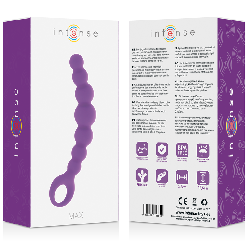 Comprar INTENSE Anal Beads Max Lila – Juguete Erótico Con Diseño Confortable Para Exploración Segura-Noxtic