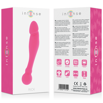 INTENSE Silicone Rick Dual Pink – Giocattolo erotico dal design elegante e funzionalità avanzata