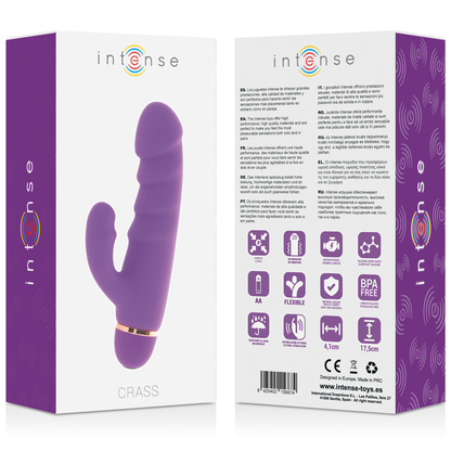 Intense Crass Vibrador Lila – Silicona Suave Con 20 Modos De Vibración