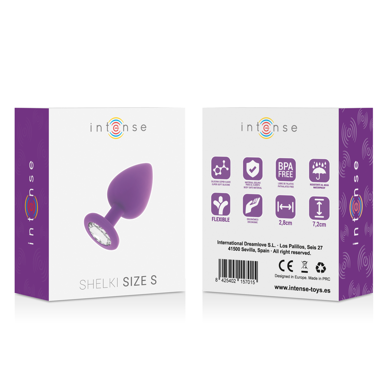 Comprar INTENSE Shelki S Plug Anal Lila – Plug Anal Con Punta Cónica Suave Para Máxima Estimulación-Noxtic