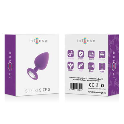 Comprar INTENSE Shelki S Plug Anal Lila – Plug Anal Con Punta Cónica Suave Para Máxima Estimulación-Noxtic