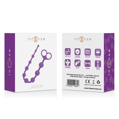 Comprar INTENSE Jaiden Anal Beads Lila – Diseño Elegante Para Exploración Confiada Del Placer-Noxtic