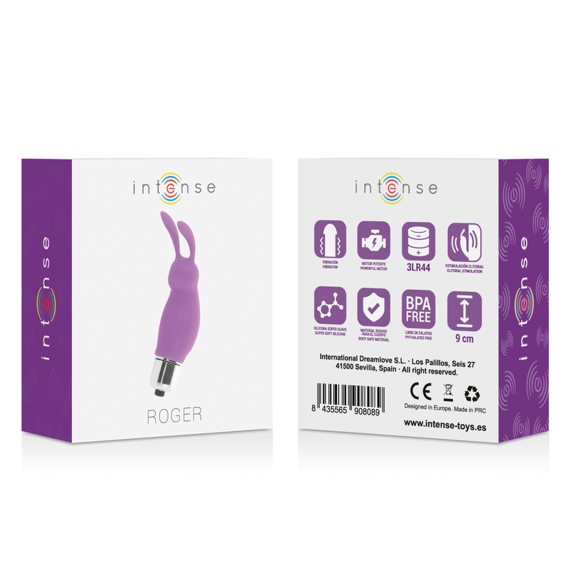 Intense Rabbit Roger Lila – Estimulador Ergonómico Para Satisfacción Precisa