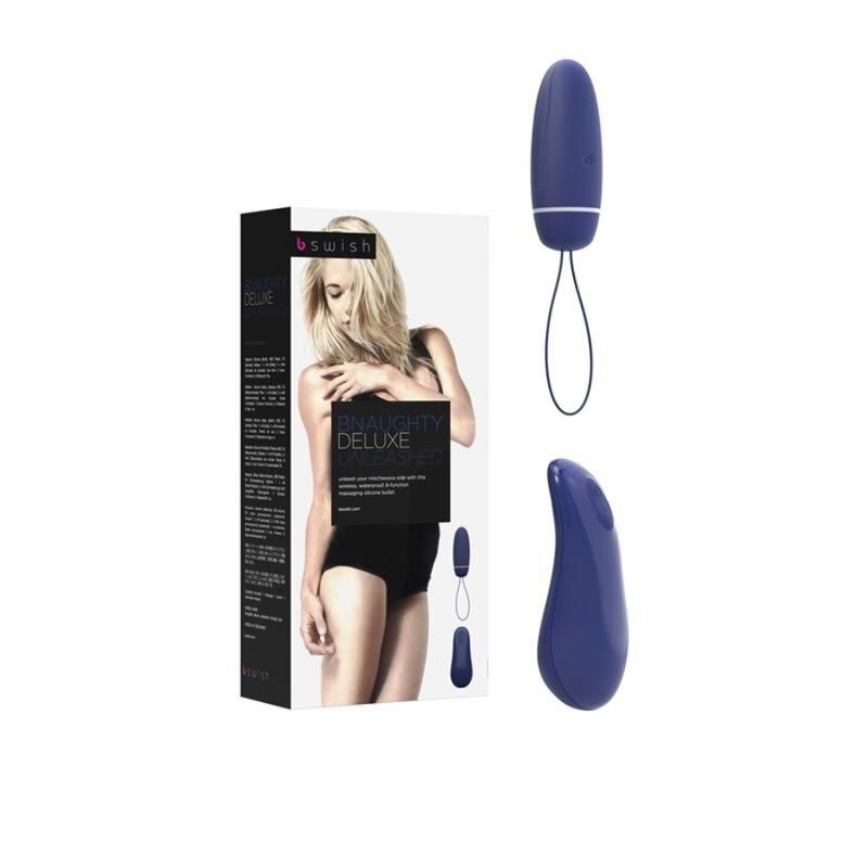 B SWISH Bnaughty Deluxe Unleashed Azul Medianoche – Bala Vibradora Compacta Para Placer Discreto