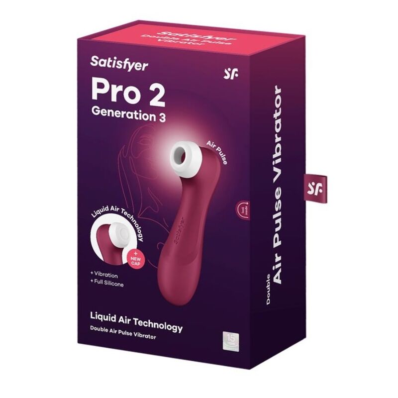 Satisfyer Pro 2 Generación 3 Granate – Estimulador Con Tecnología De Succión Innovadora Para Placer Personal