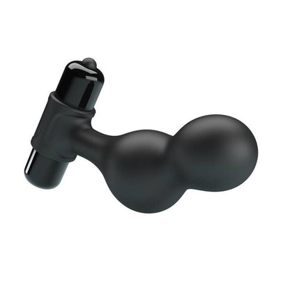 MR PLAY Plug anale vibrante in silicone nero – 10 funzioni di vibrazione per un piacere personalizzato