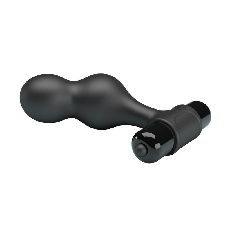 MR PLAY Plug anale vibrante in silicone nero – 10 funzioni di vibrazione per un piacere personalizzato