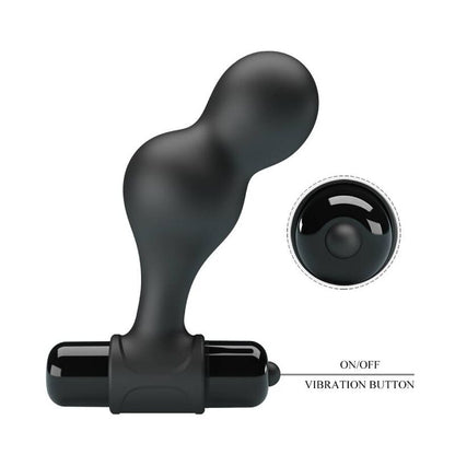 MR PLAY Plug anale vibrante in silicone nero – 10 funzioni di vibrazione per un piacere personalizzato