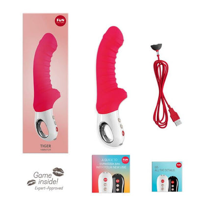 Comprar FUN FACTORY Tiger G5 Vibrador India Red – Vibrador Recargable Con Diseño Ergonómico Para Placer Personal-Noxtic