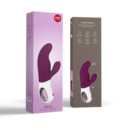 Comprar FUN FACTORY Miss Bi Dual Vibrador Blanco – Estimulación Doble Con Diseño Ergonómico y Silicona Médica-Noxtic