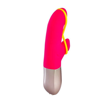 Comprar FUN FACTORY Amorino Mini Vibrador Rosa Y Amarillo Neon – Vibrador Recargable Compacto Para Placer Intenso-Noxtic