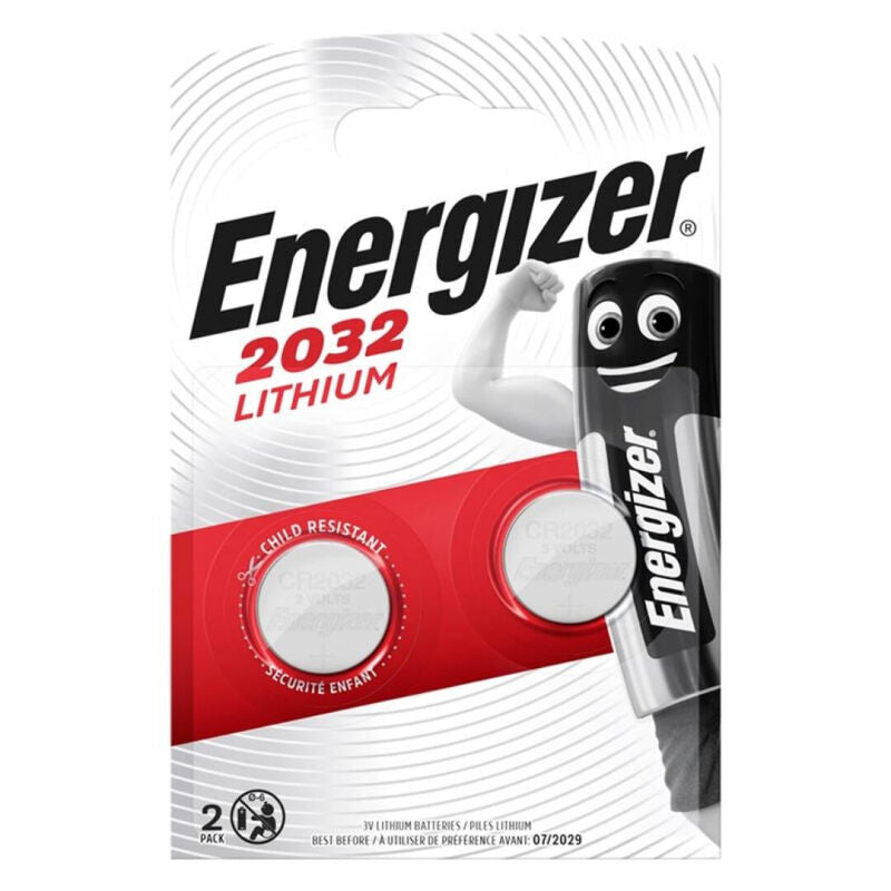 Comprar ENERGIZER Pila Botón Litio CR2032 3V Blister 2 Unidades – Baterías Confiables Para Dispositivos Esenciales-Noxtic