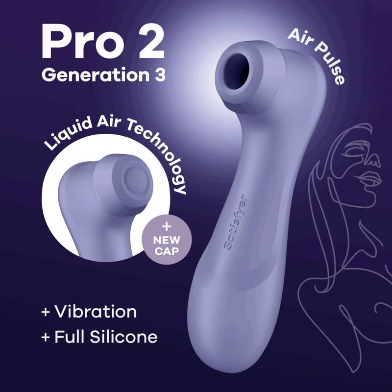 Satisfyer Pro 2 Generación 3 Granate – Estimulador Con Tecnología De Succión Innovadora Para Placer Personal