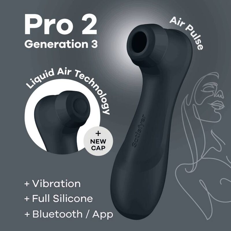 SATISFYER PRO 2 GENERATION 3 - BLACK BLUETOOTH &amp; APP