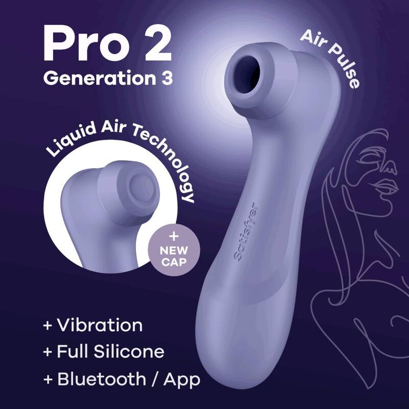 SATISFYER PRO 2 GENERATION 3 - BLACK BLUETOOTH &amp; APP