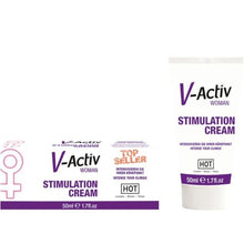 Comprar HOT V-Activ Crema Estimuladora Mujer 50ml – Crema Con Aceites Esenciales Para Potenciar El Bienestar Sensual-Noxtic