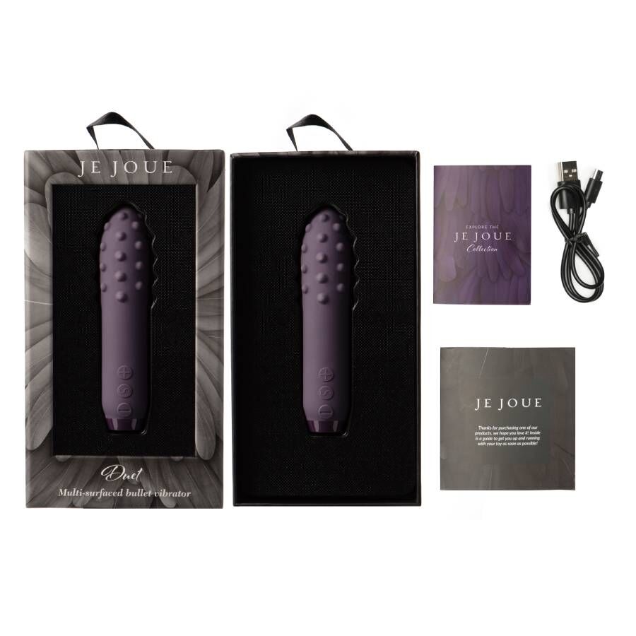 Je Joue Duet Purple Vibrating Bullet – Vibratore ricaricabile dal design elegante