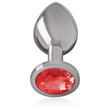 Comprar INTENSE Plug Anal Metal Con Cristal Rojo Talla L – Diseño Elegante Para Bienestar Sensual-Noxtic