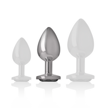 Comprar INTENSE Plug Anal Metal Con Cristal Negro Talla M – Diseño Elegante Para Placer Sensorial-Noxtic
