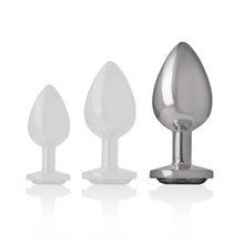 Comprar INTENSE Plug Anal Metal Con Cristal Negro Talla L – Diseño Glamuroso Para Una Experiencia Sensorial Única-Noxtic