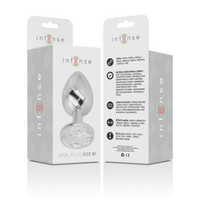 Comprar INTENSE Plug Anal Metal Con Cristal Plata Talla M – Diseño Elegante Para Una Experiencia Sensorial Única-Noxtic