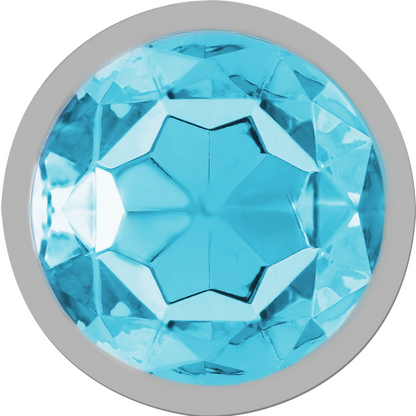 Comprar INTENSE Plug Anal Metal Aluminium Con Cristal Azul Talla L – Diseño Elegante Para Una Experiencia Única de Placer-Noxtic