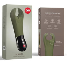 Comprar FUN FACTORY MANTA Masturbador Vibrador Verde Musgo Profundo Y Negro – Diseño Elegante Para Placer Masculino-Noxtic