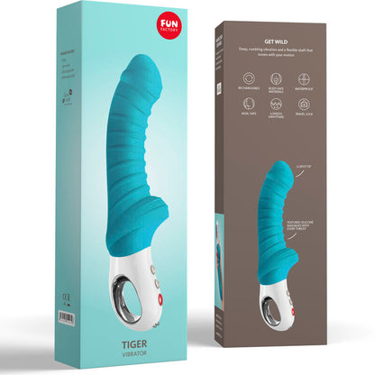 Comprar FUN FACTORY Tiger G5 Vibrador Petrol – Vibrador Recargable Con Diseño Ergonómico Para Placer Intenso-Noxtic