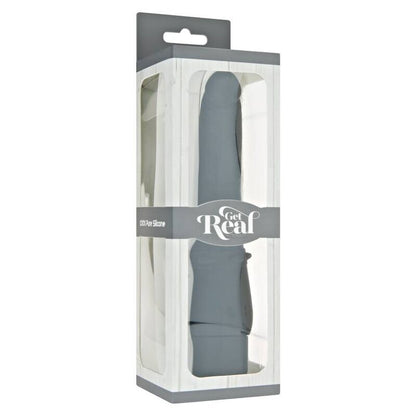 Comprar GET REAL Classic Smooth Negro – Vibrador De Silicona Médica Para Placer Confortable-Noxtic