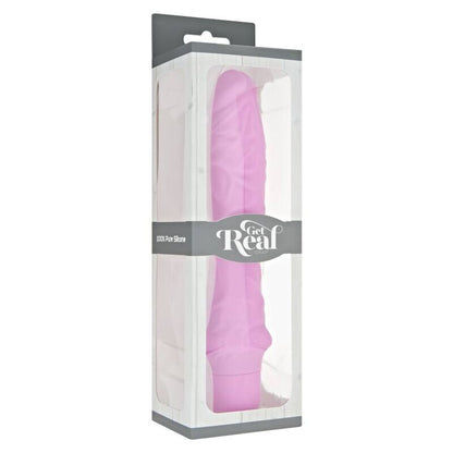 GET REAL Classic Large Pink – Vibratore in silicone con design ergonomico per un piacere intenso