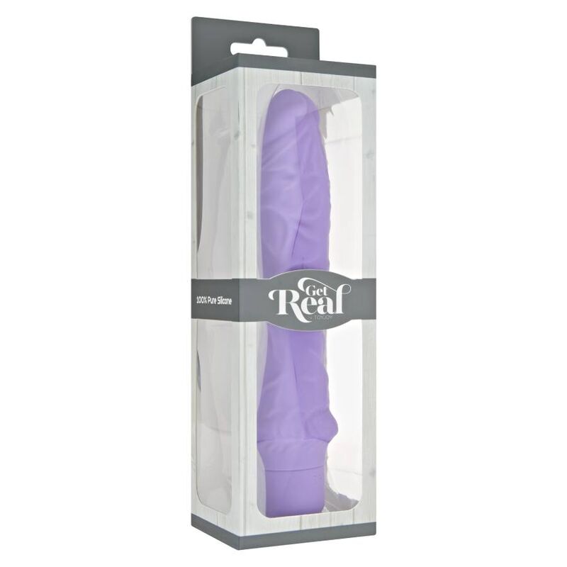 Comprar GET REAL Classic Large Vibrador Morado – Diseño Ergonómico Con Silicona Médica Para Placer Intenso-Noxtic