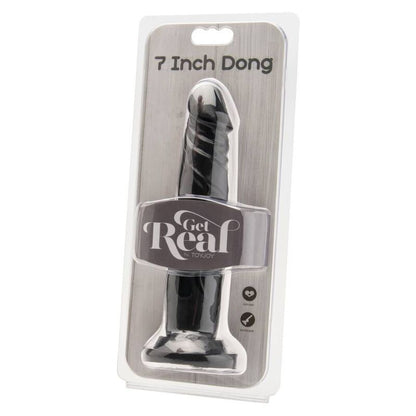 Comprar GET REAL Dong 18 Cm Negro – Diseño Realista Para Estimulación Profunda-Noxtic